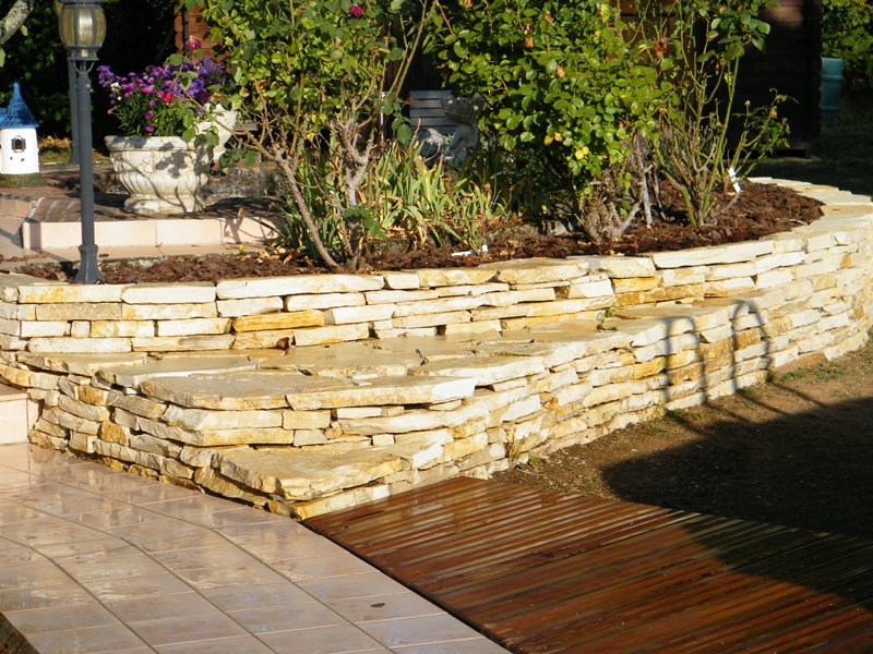 Murets en pierres sèches ou pierres du Lot Toulouse - Paysagiste